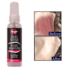 1 Red Wine Bleach Free Stain Remover Cleaner Siege Biodegradable 2oz Solution