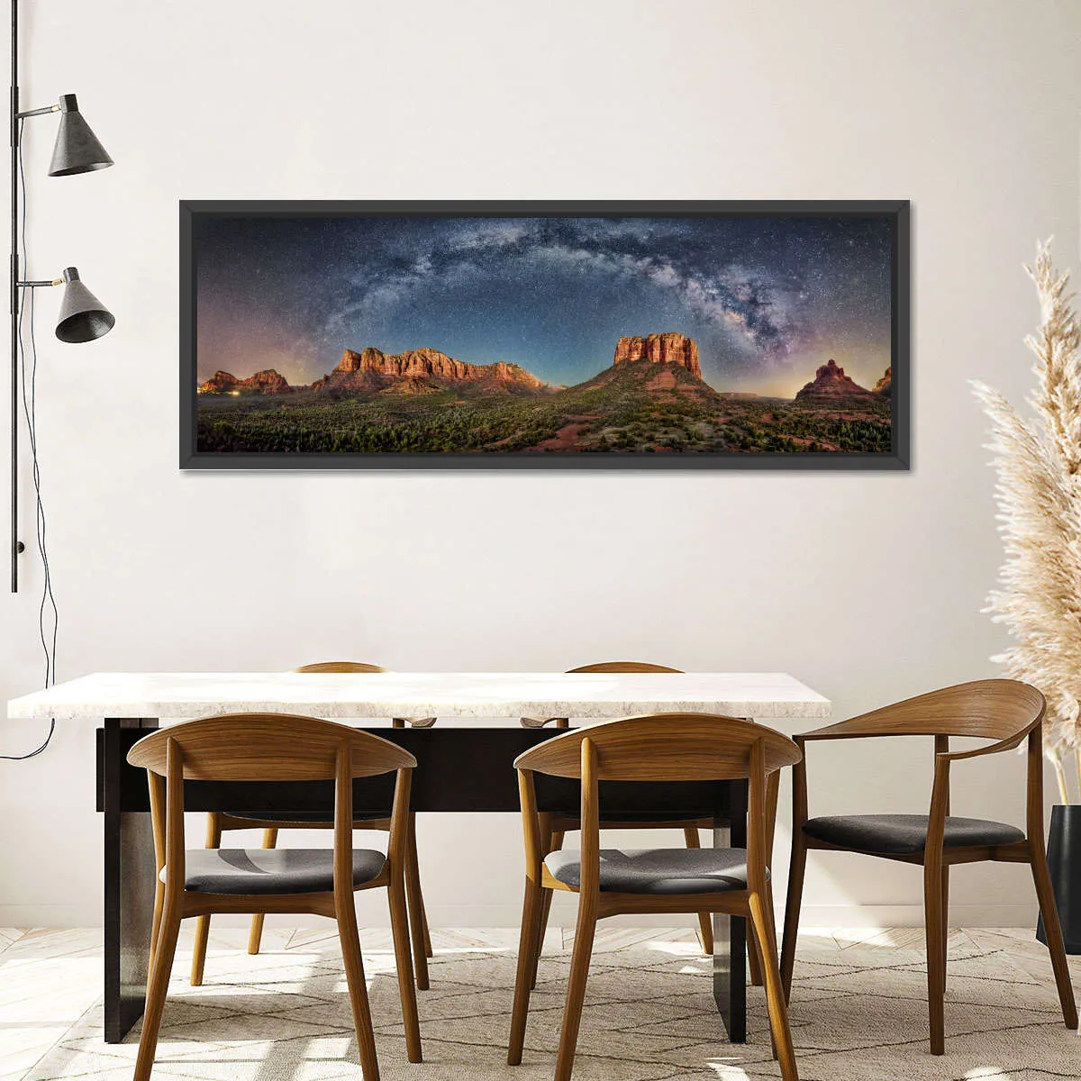 180 Degrees Milky Way Panorama Over Sedona Wall Art