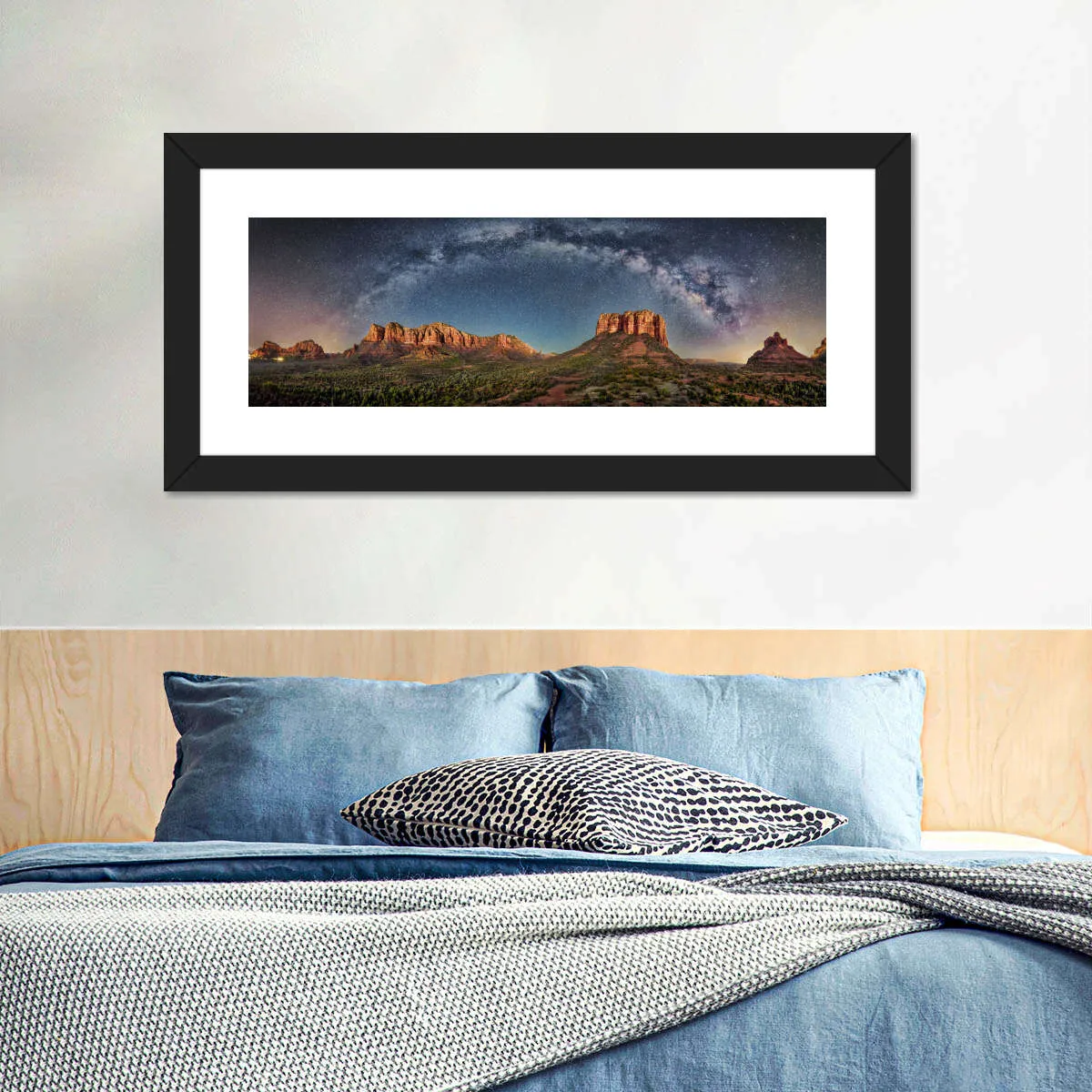 180 Degrees Milky Way Panorama Over Sedona Wall Art