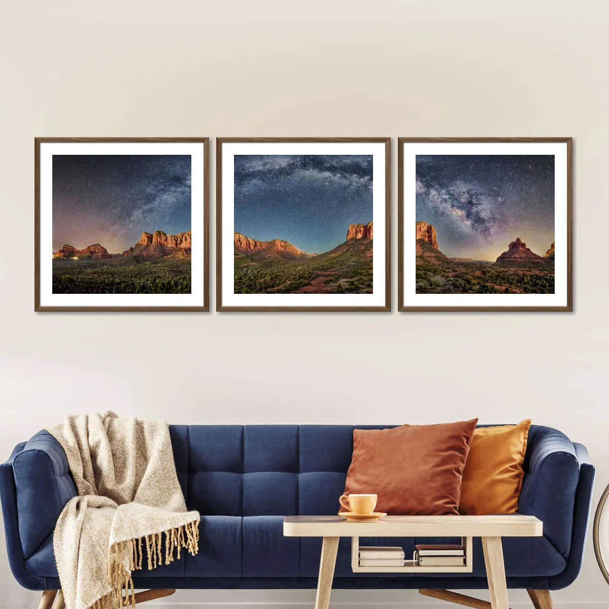 180 Degrees Milky Way Panorama Over Sedona Wall Art