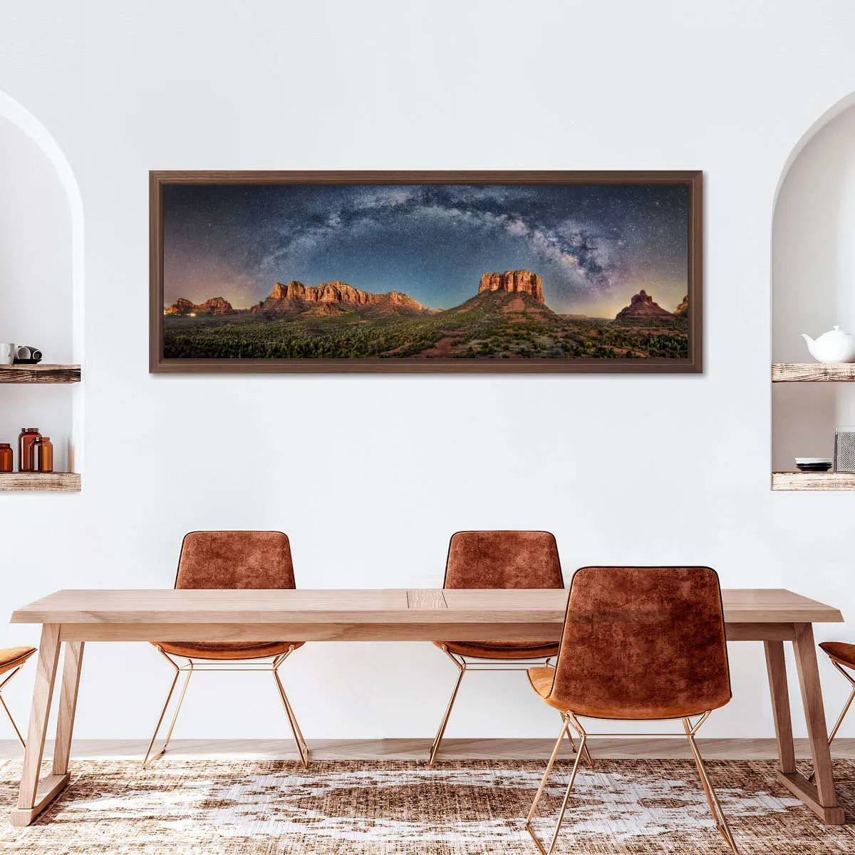 180 Degrees Milky Way Panorama Over Sedona Wall Art