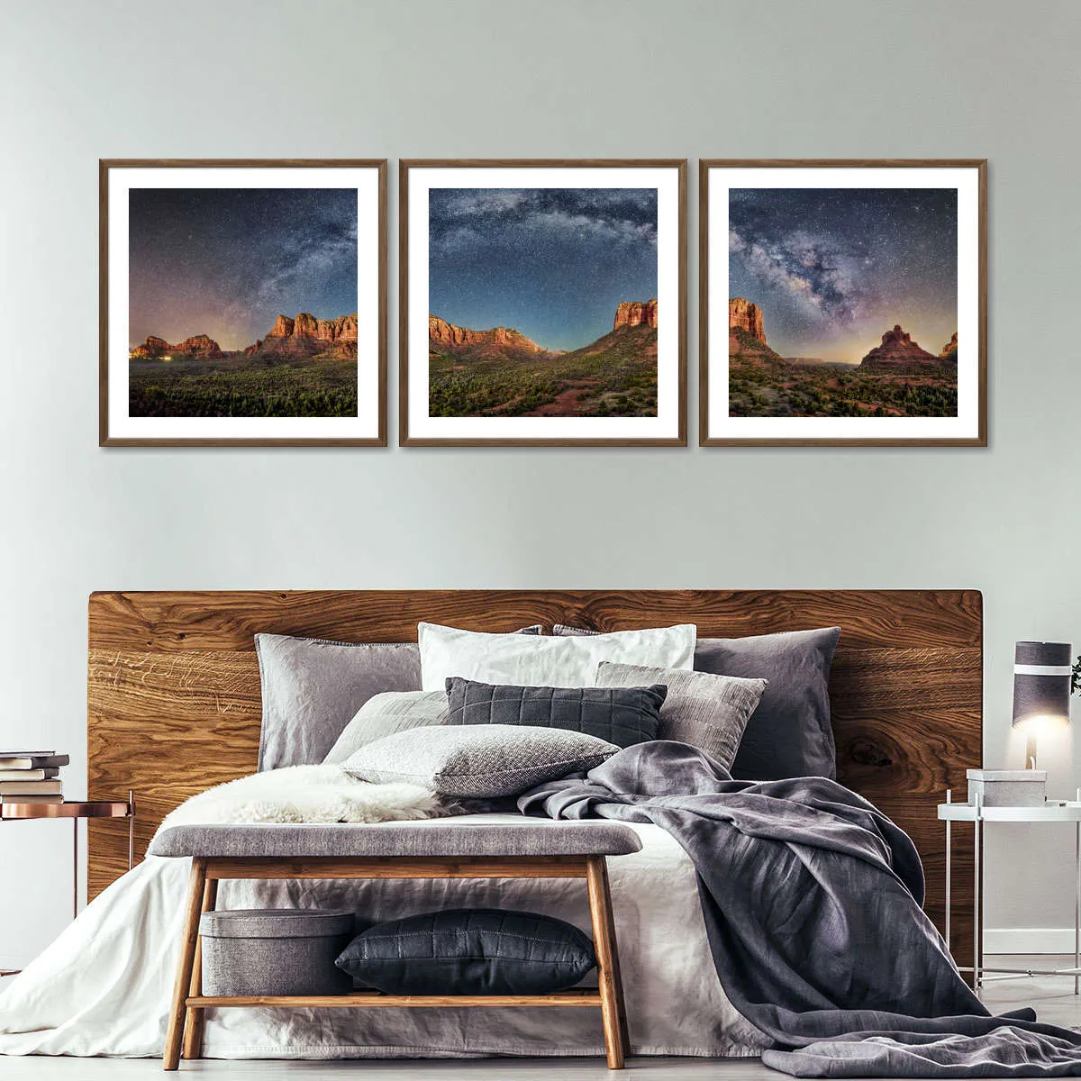 180 Degrees Milky Way Panorama Over Sedona Wall Art