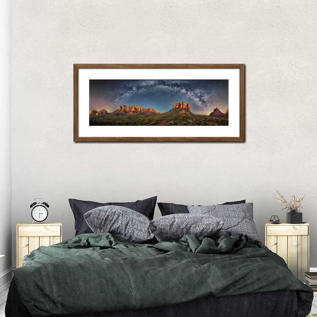 180 Degrees Milky Way Panorama Over Sedona Wall Art
