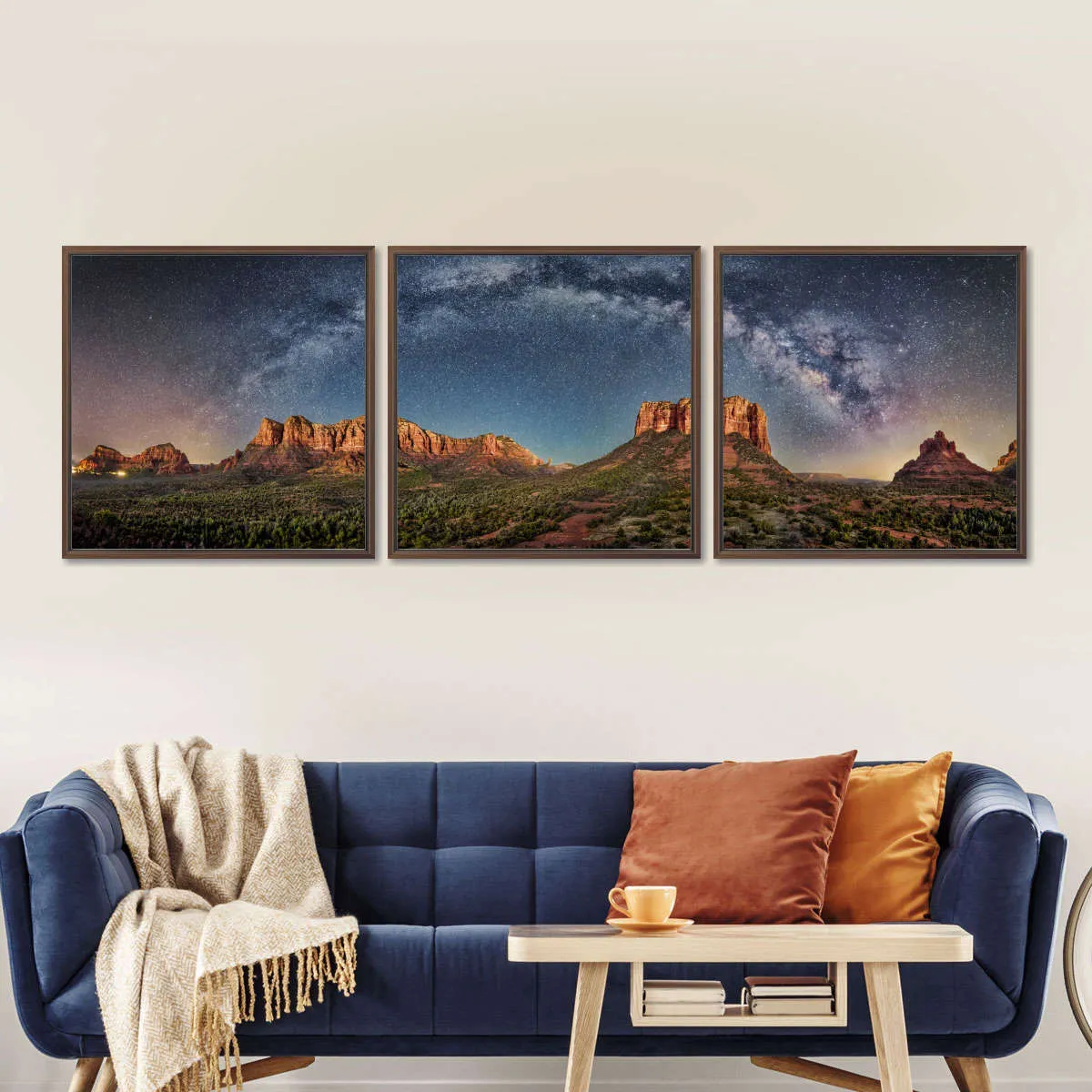 180 Degrees Milky Way Panorama Over Sedona Wall Art