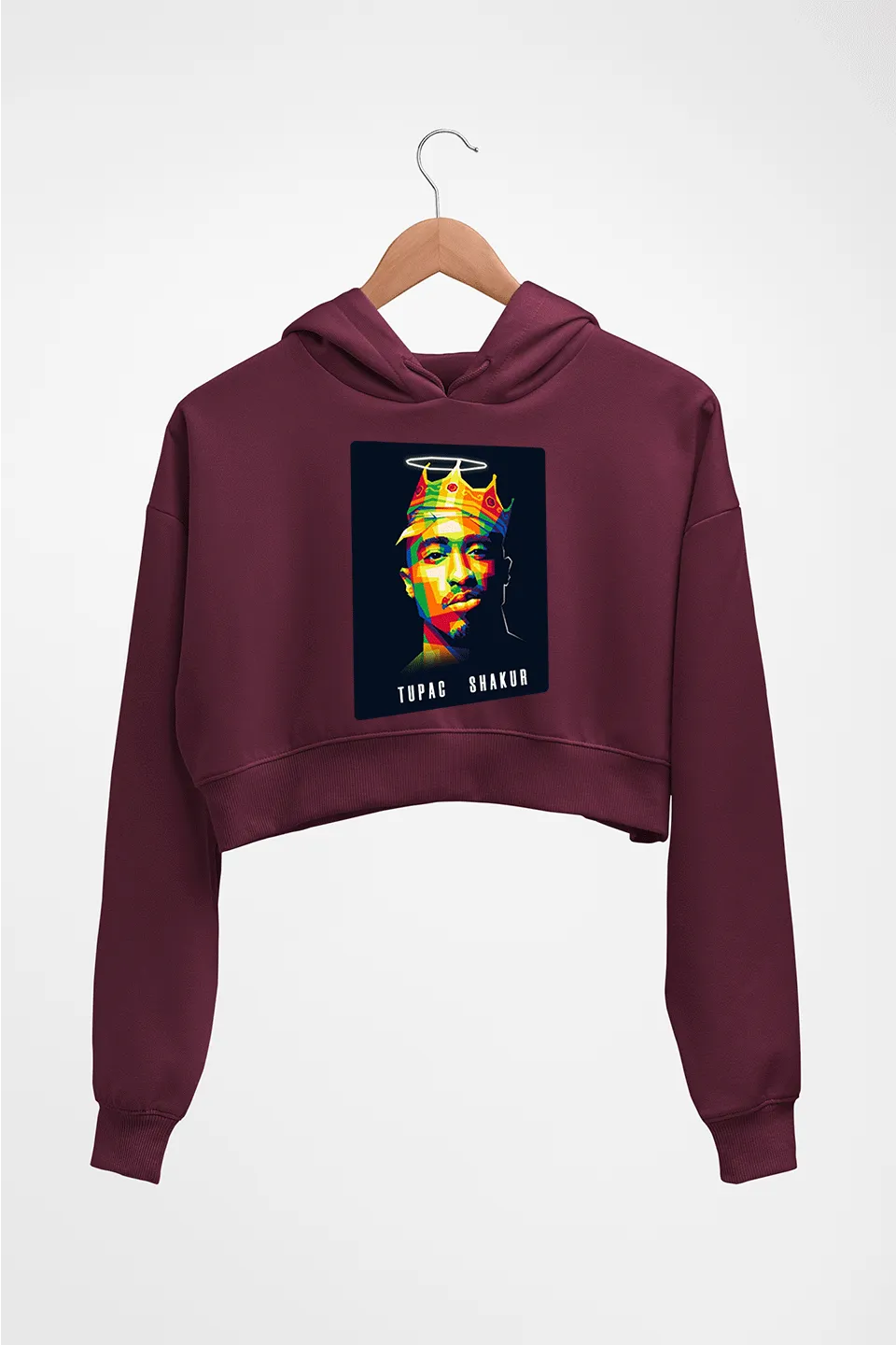 2Pac Tupac Crop HOODIE FOR WOMEN