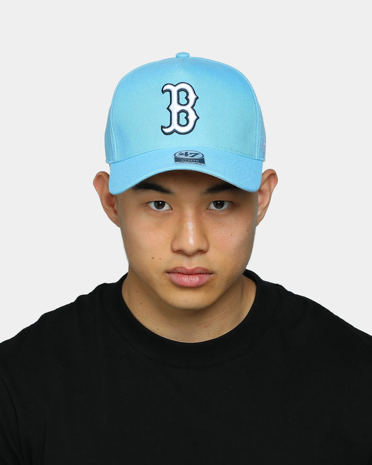 47 Brand Men's Boston Red Sox MVP DT Snapback Columbia Blue