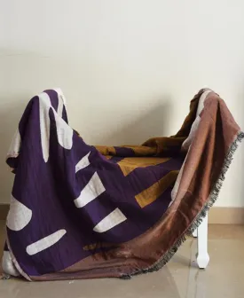 Abstract Purple Throw