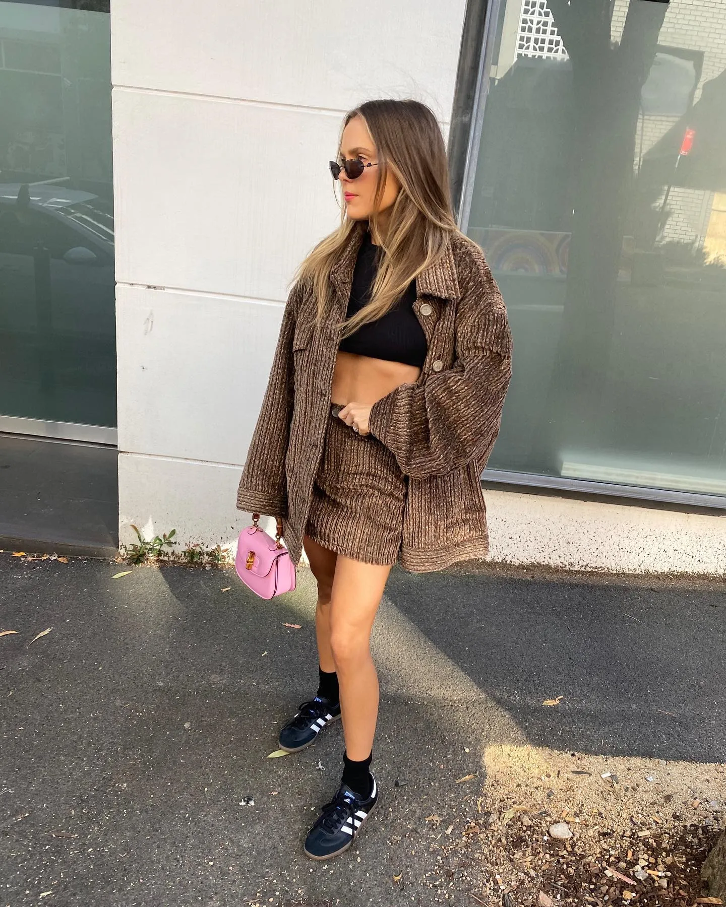 Acne Studios Brown Corduroy Mini Skirt - Size 34 UK XS