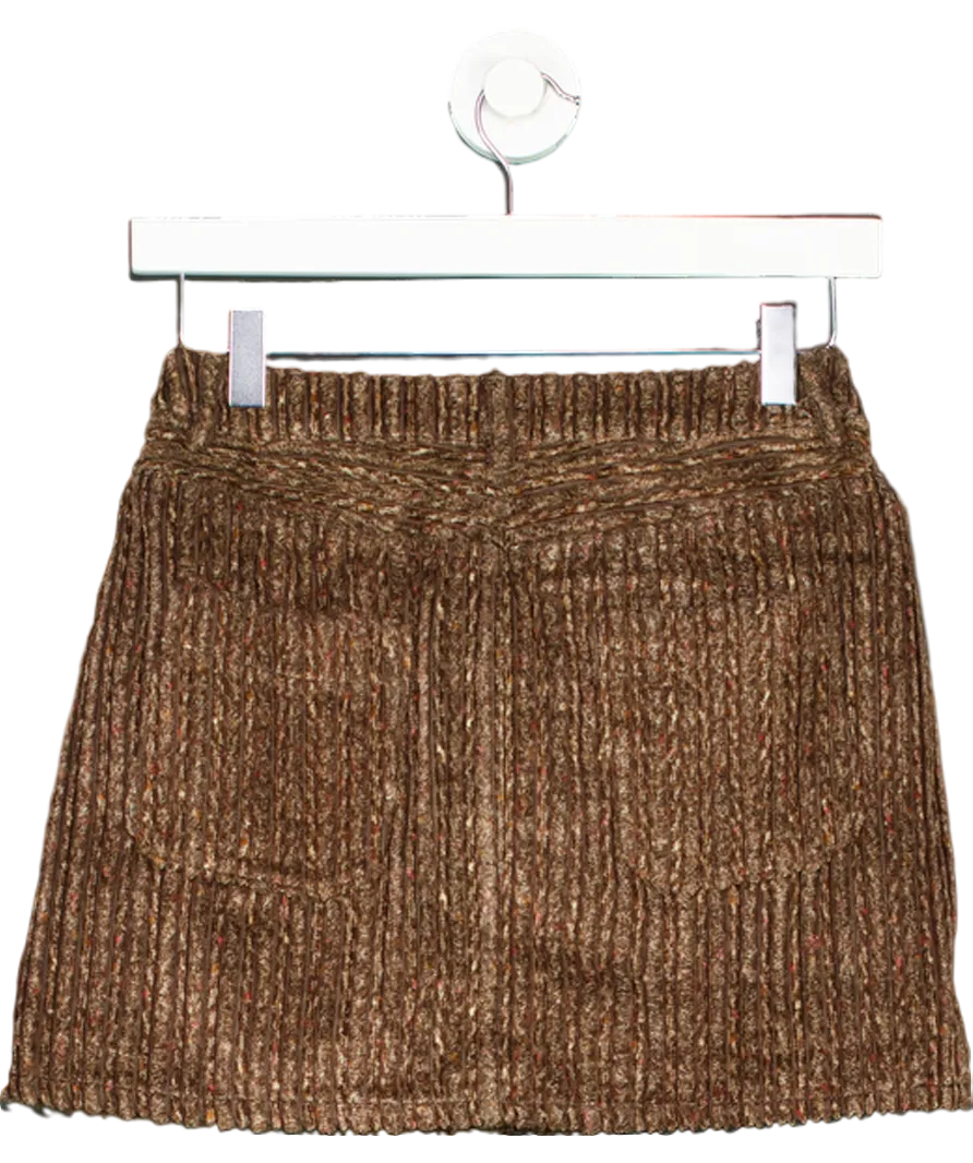 Acne Studios Brown Corduroy Mini Skirt - Size 34 UK XS