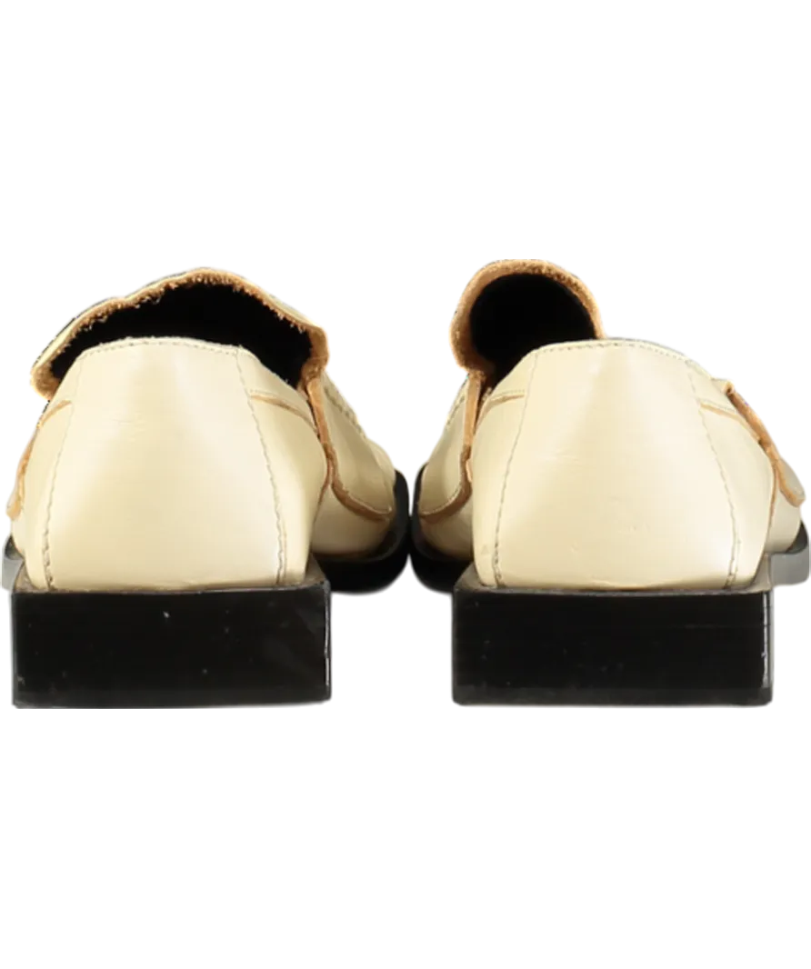 ACNE Studios Cream Square Toe Bladie Loafers UK 2 EU 35 👠
