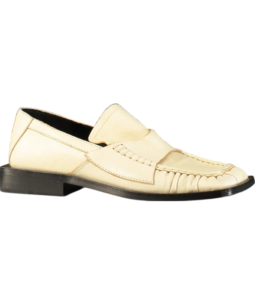 ACNE Studios Cream Square Toe Bladie Loafers UK 2 EU 35 👠