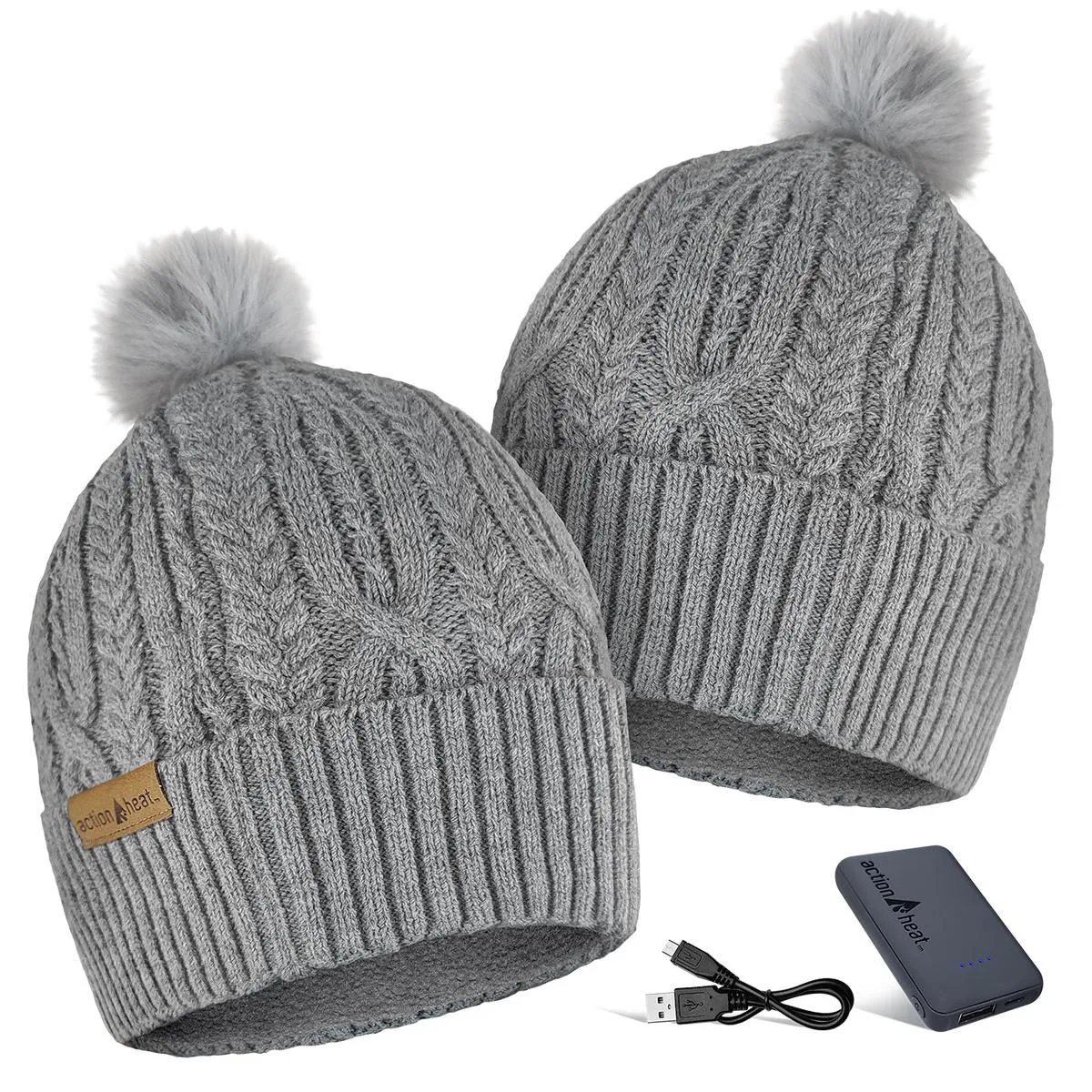 ActionHeat 5V Battery Heated Cable Knit Hat