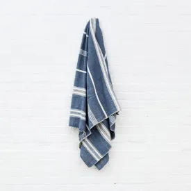 Aden Cotton Bath Towel - Navy