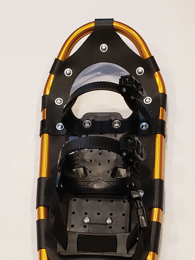 Adventure 22" Snowshoes Package- (Good for 80-120 lbs) with Gold Poles & Black Carry-Bag