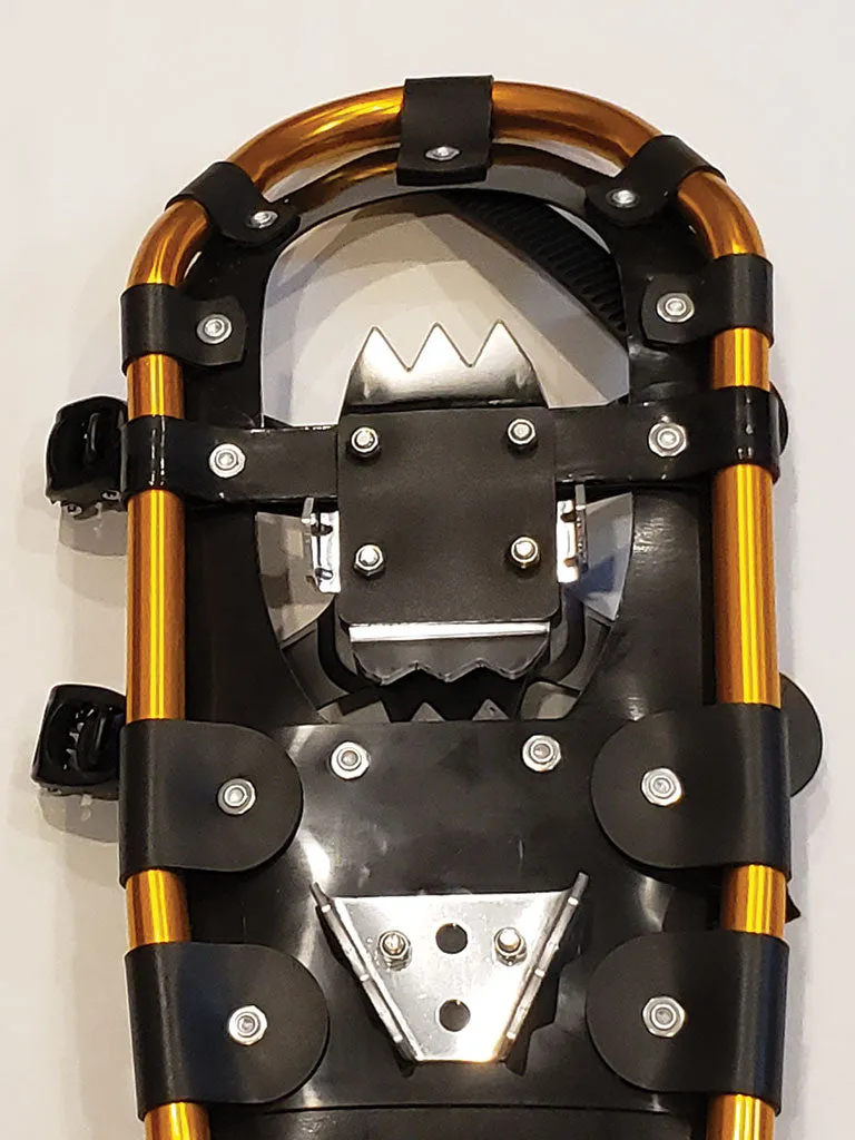 Adventure 22" Snowshoes Package- (Good for 80-120 lbs) with Gold Poles & Black Carry-Bag
