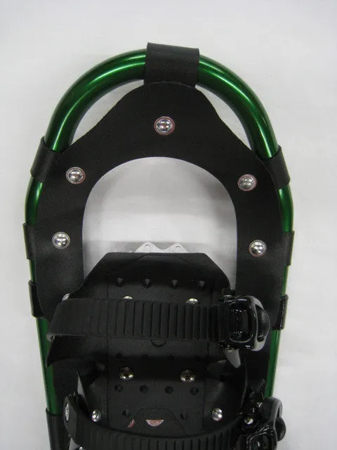 Adventure 25" Snowshoes Package - Good for 110-160 lbs) with Green Poles & Black Carry-Bag
