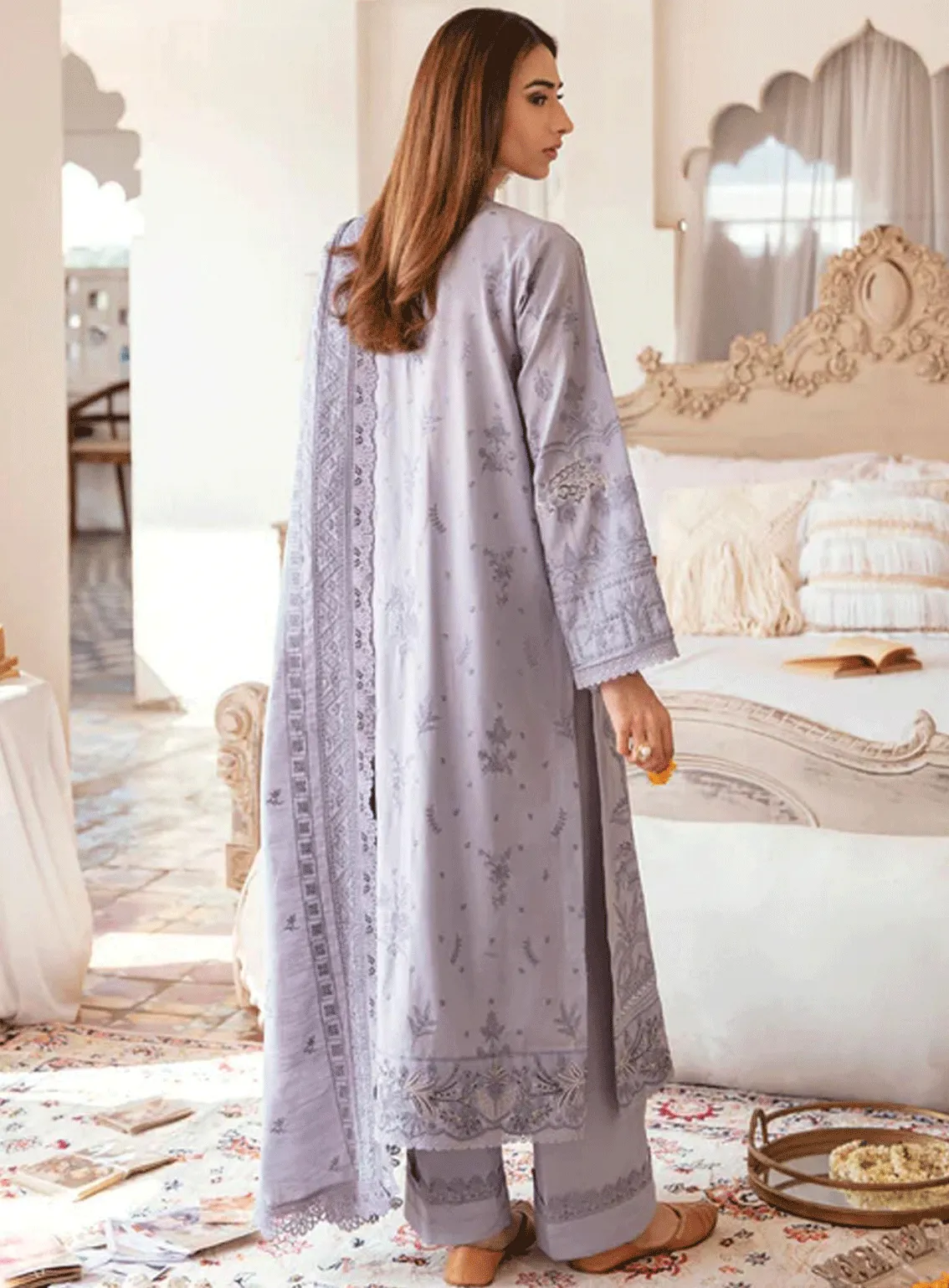 Afsanay By Florent Embroidered Khaddar Unstitched 3 Piece Suit - FL23AK FLK-8B