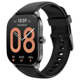Amazfit Pop 3S Smart Watch (49mm) Black Case With Black Silicone Strap