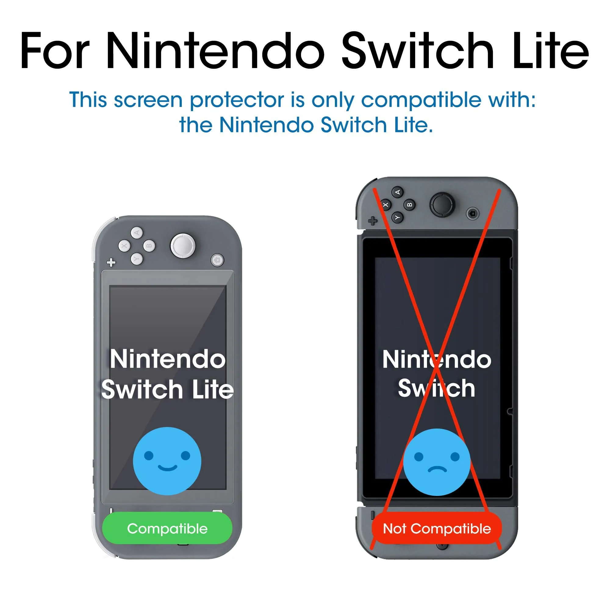 amFilm Tempered Glass Screen Protector for Nintendo Switch Lite 2019 (3-Pack) -  (NSW) Nintendo Switch