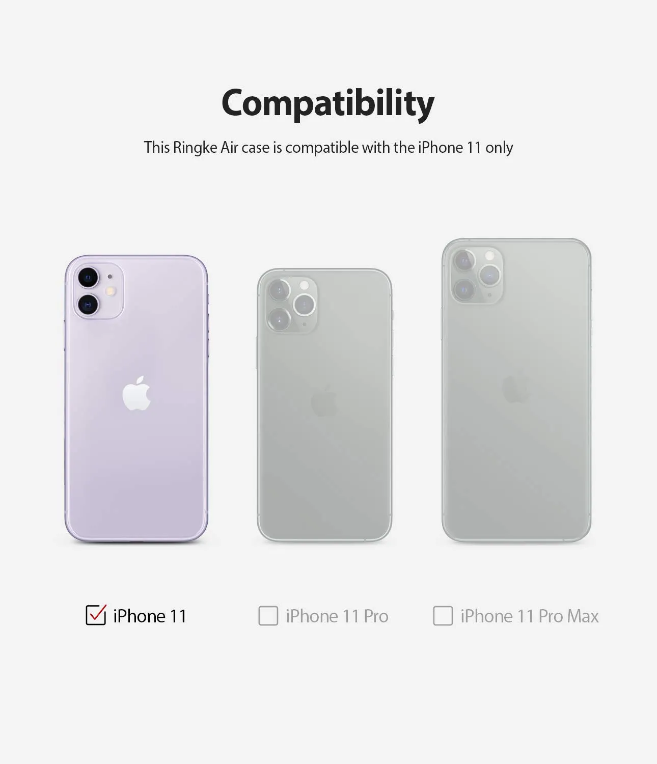 Apple iPhone 11 Back Cover Case | Air - Clear