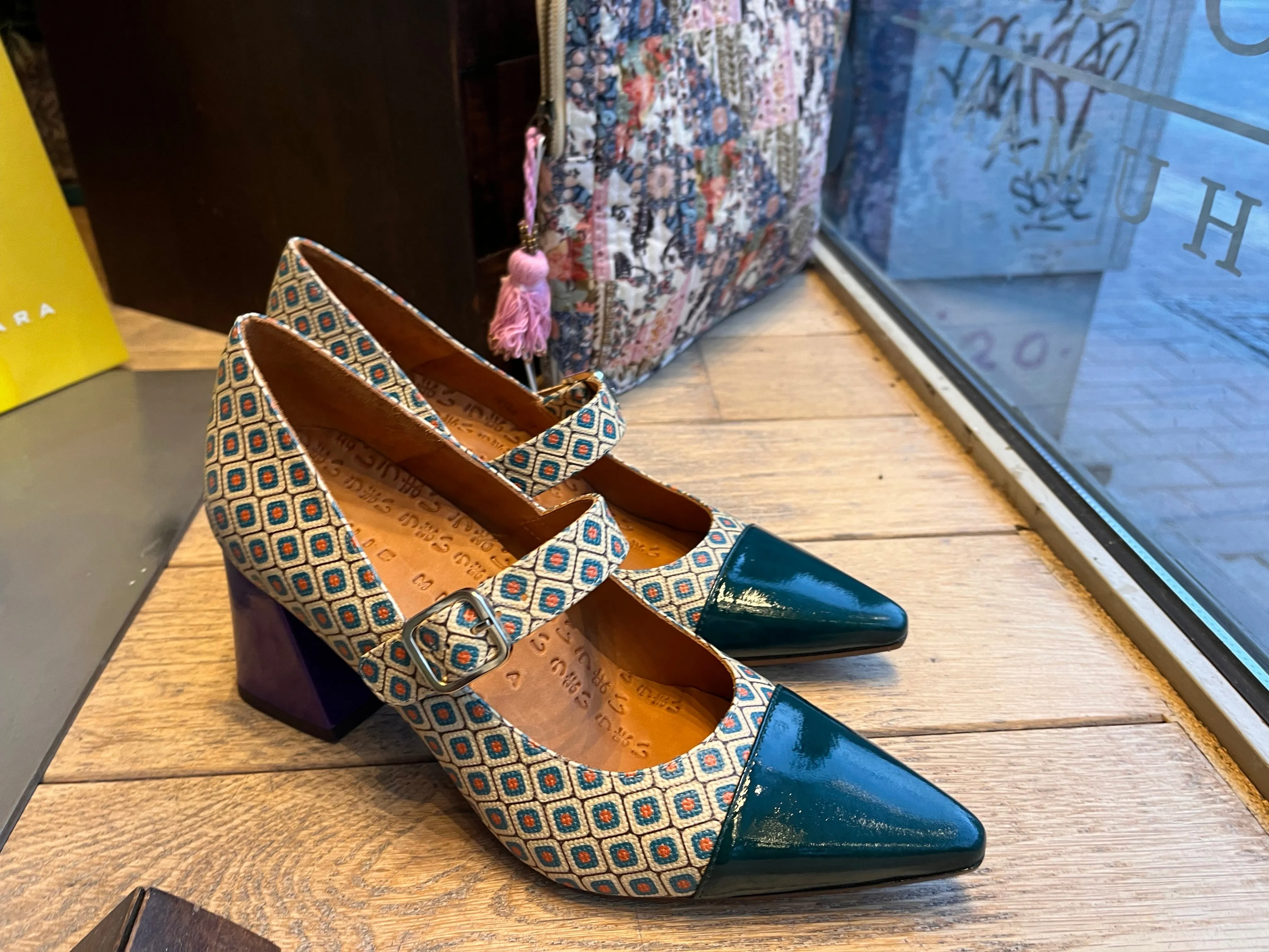 AUZA Purple - multi leather shoes by CHIE MIHARA