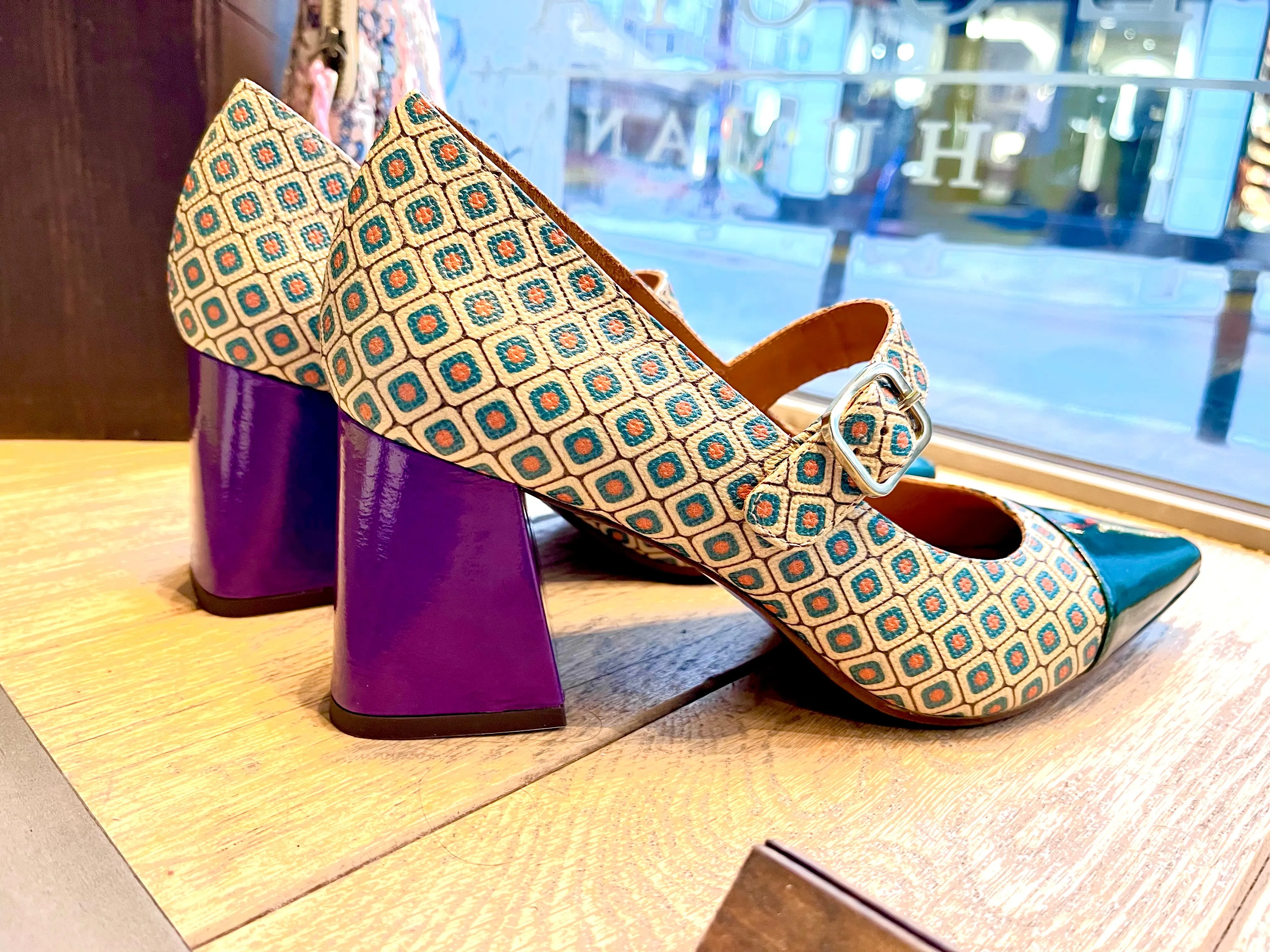 AUZA Purple - multi leather shoes by CHIE MIHARA