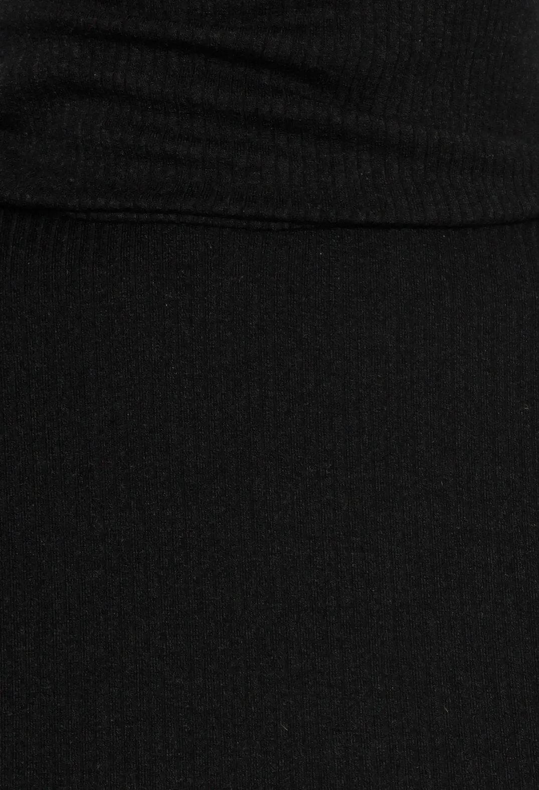 Bodysuit with Roll Neck in Black