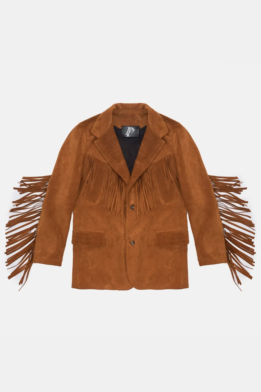Brown Suede Fringed Jacket