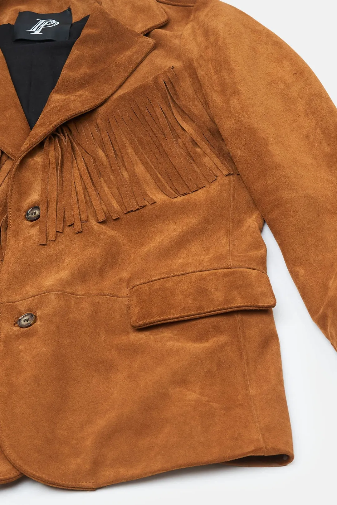 Brown Suede Fringed Jacket