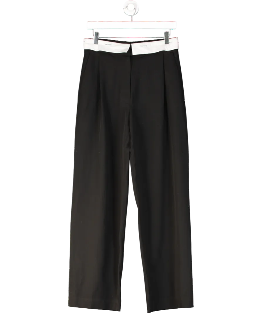 Camilla And Marc Black Sebastian Double Waistband Trousers UK 6