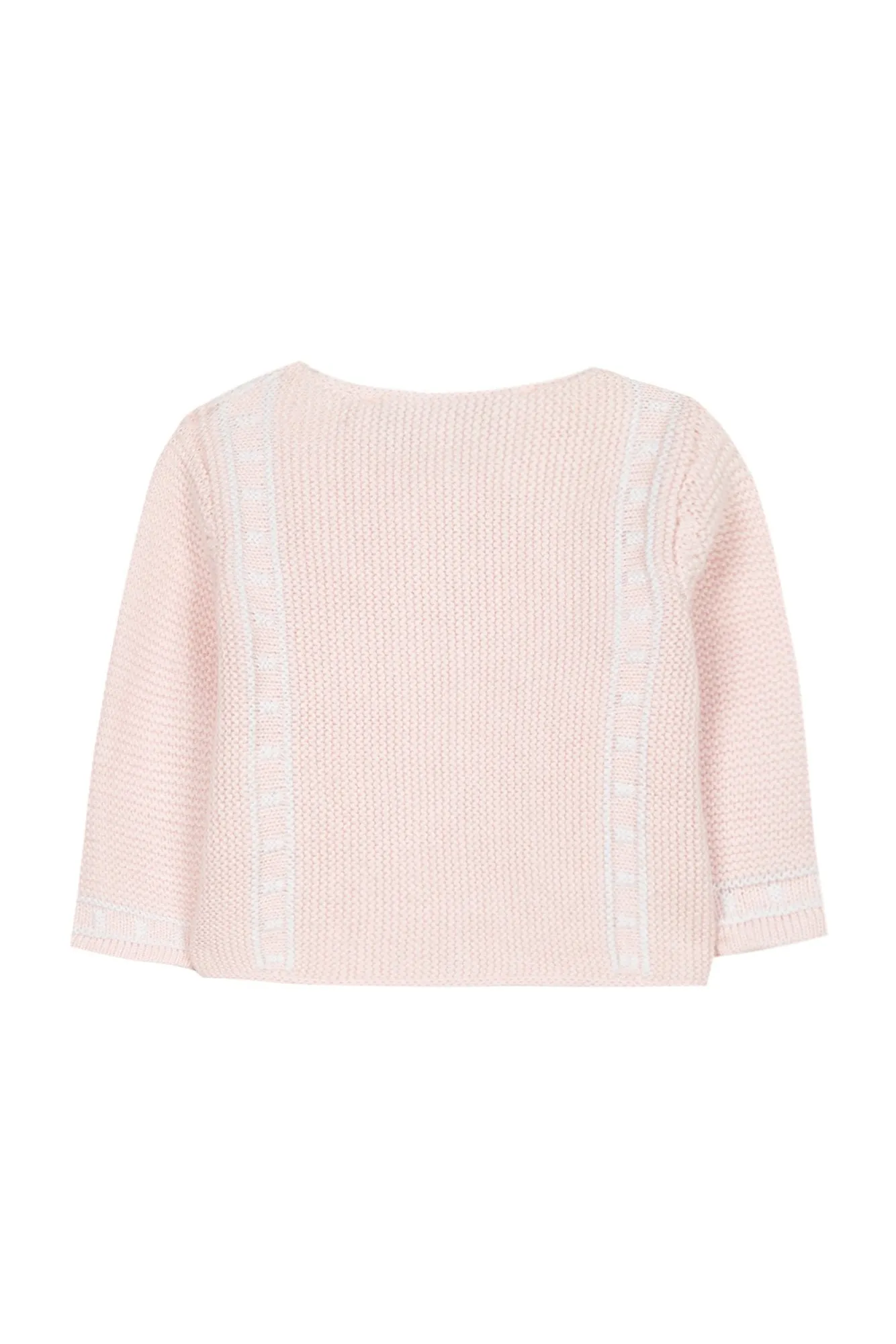 Cardigan - Pale pink organic cotton-cashmere