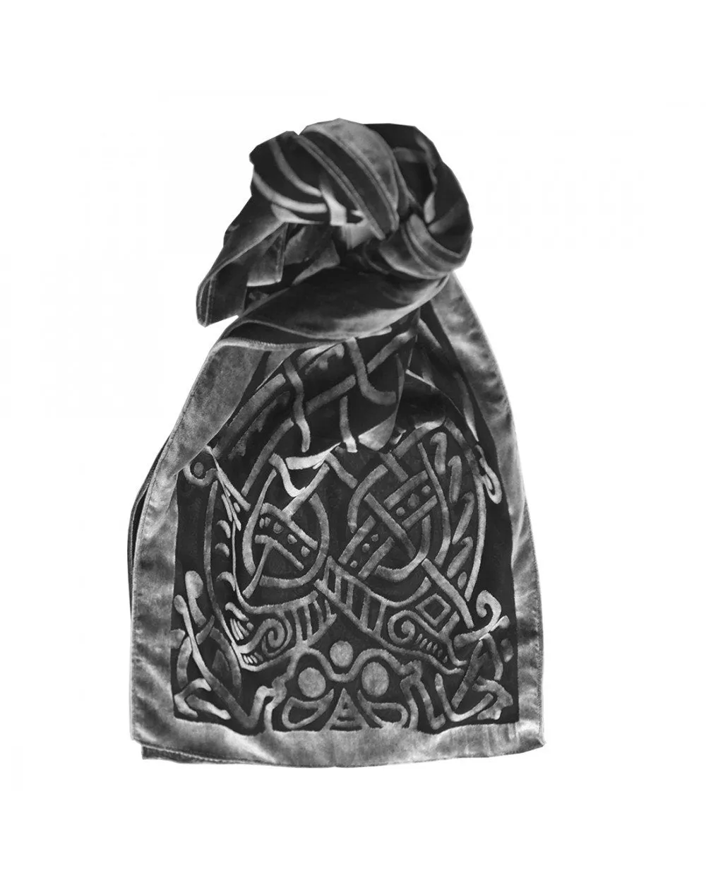 Celtic Burn Out Velour Scarf