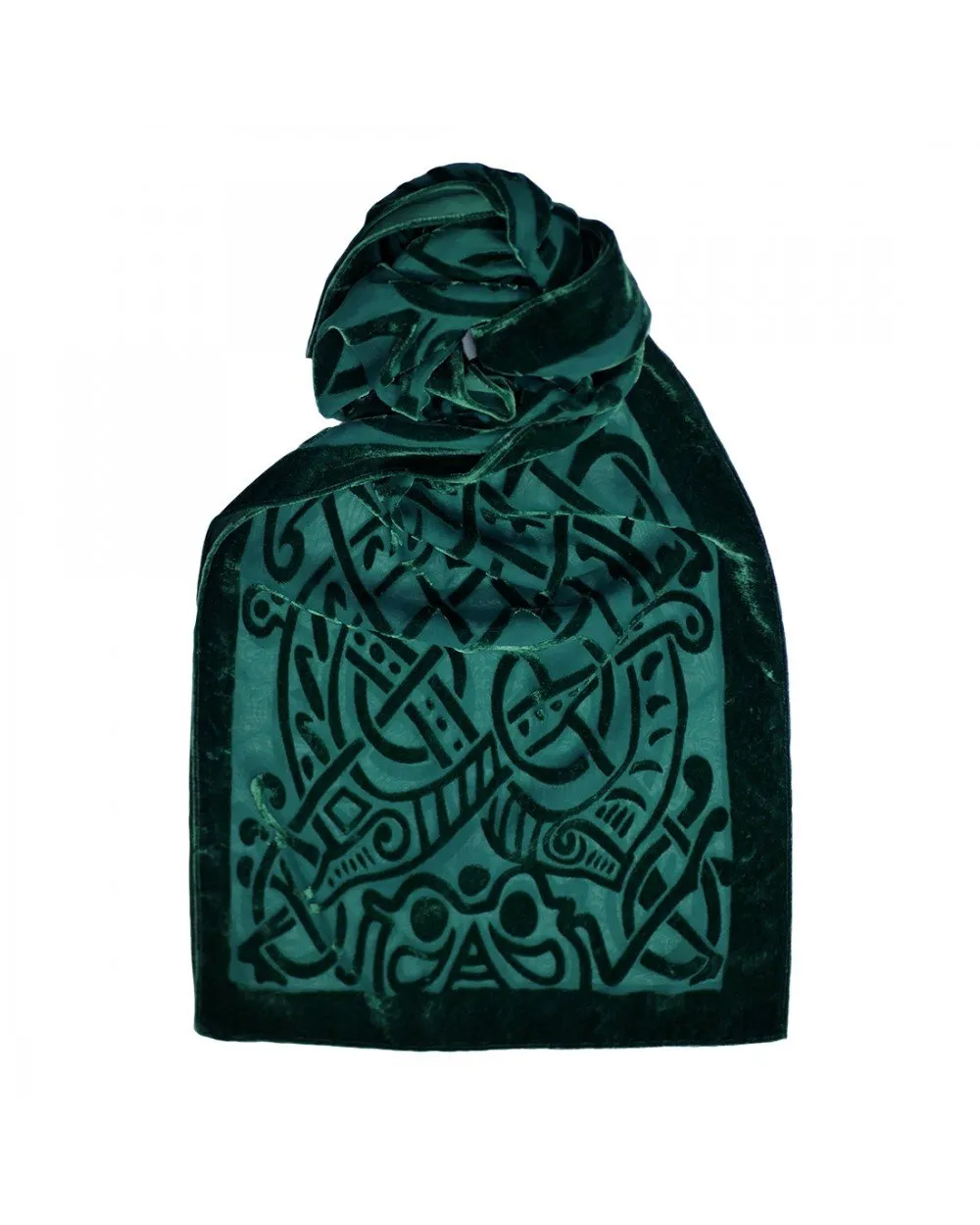 Celtic Burn Out Velour Scarf