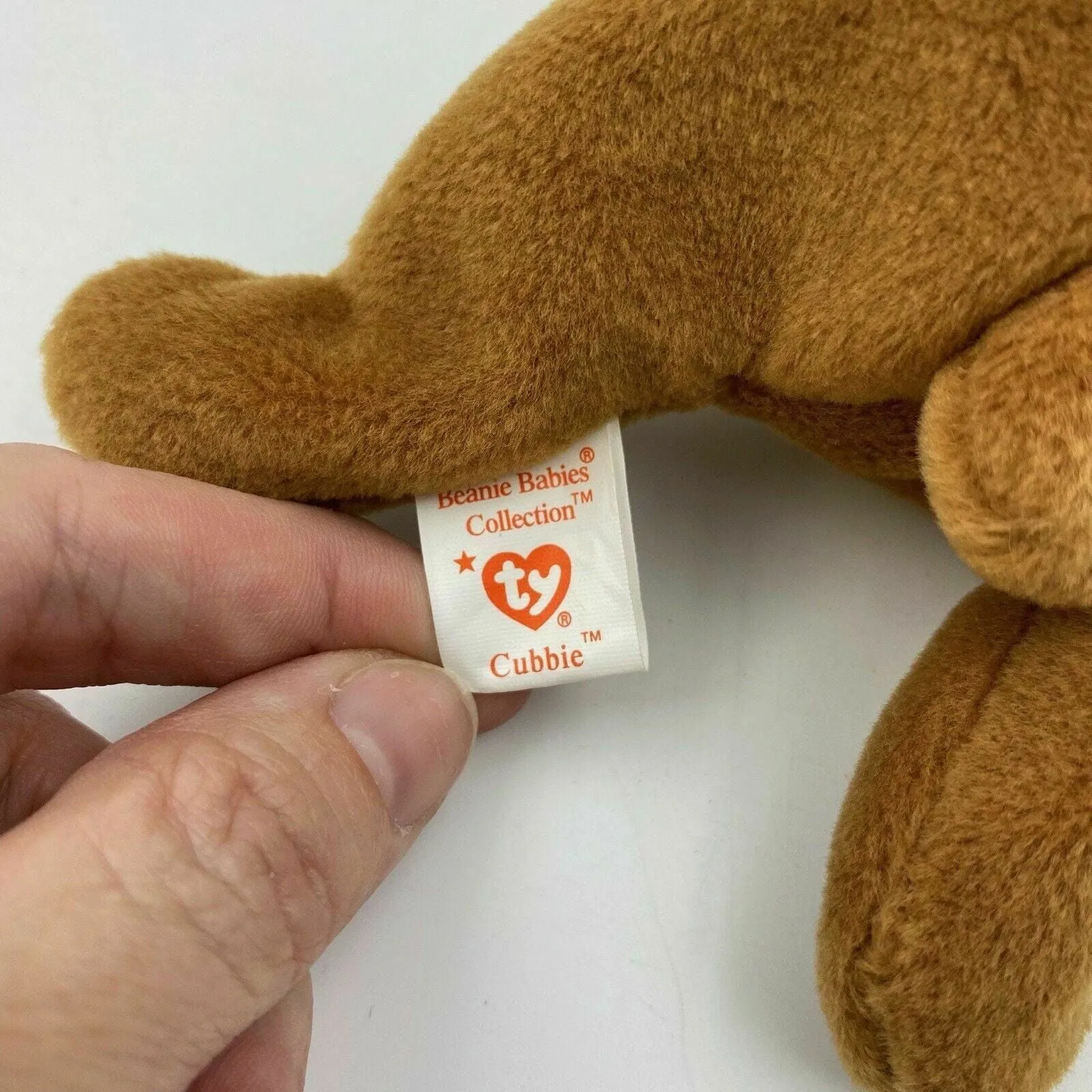 Charming Ty Original Beanie Babies Cubbie The Bear Plush Toy - Excellent Cond. w/Errors - Vintage