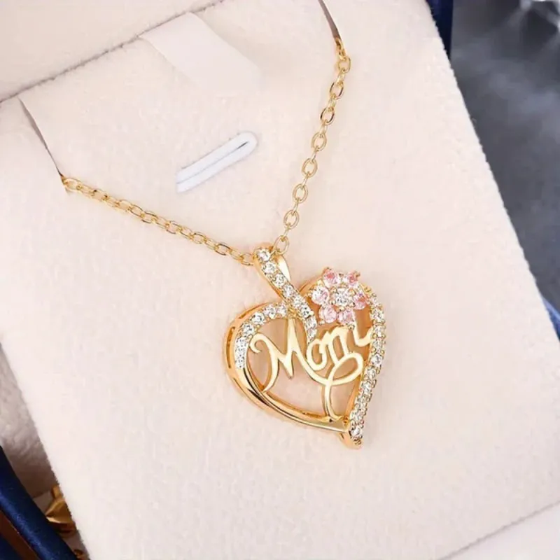 Cordate Pendant Necklace For Mother Day