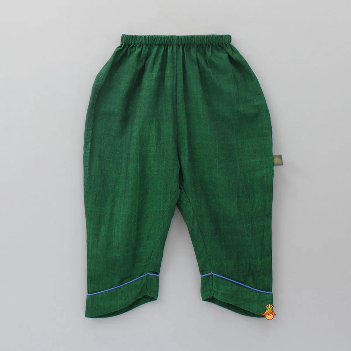 Cotton Ajrakh Maroon Kurti With Pant