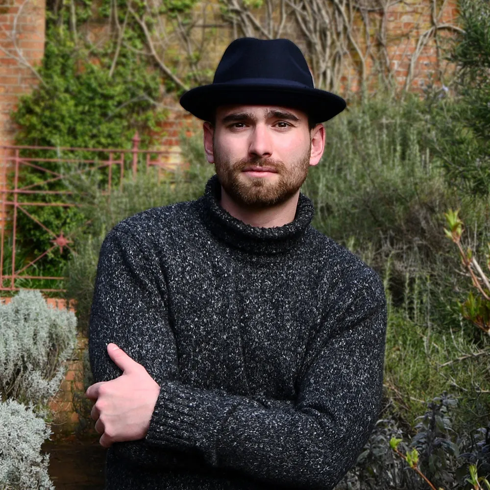 Crushable Blues Trilby Hat Navy Wholesale Pack