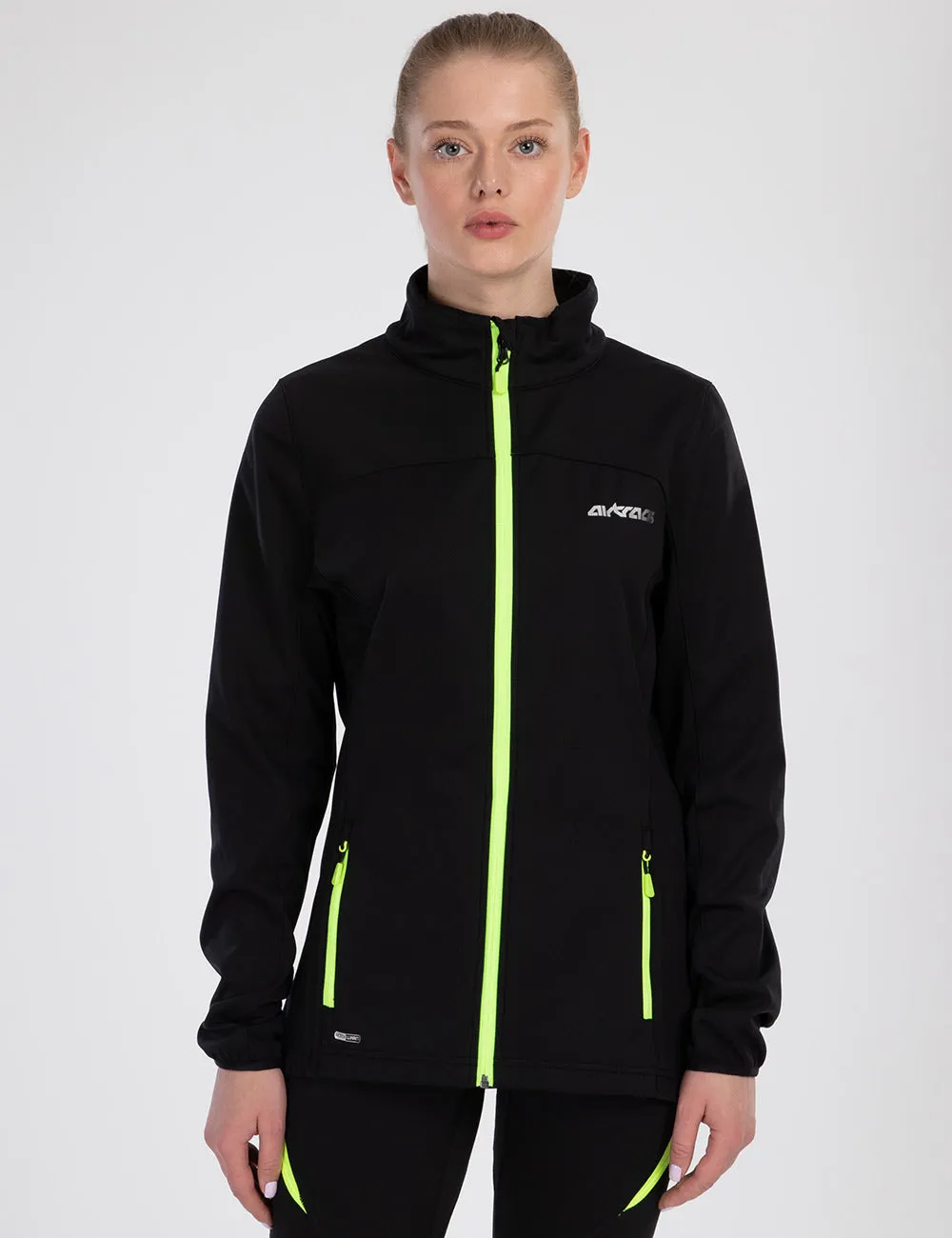 Damen Winter Thermo Fahrradtrikot Set Pro Line Schwarz