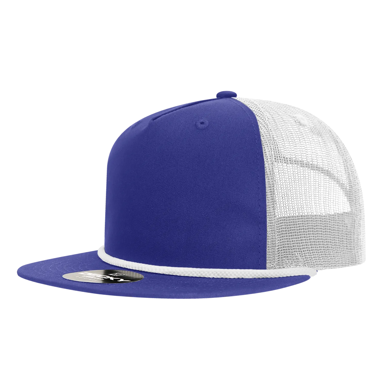 Decky 6041 5 Panel High Profile Relaxed Cotton Blend Trucker Hat w/Rope