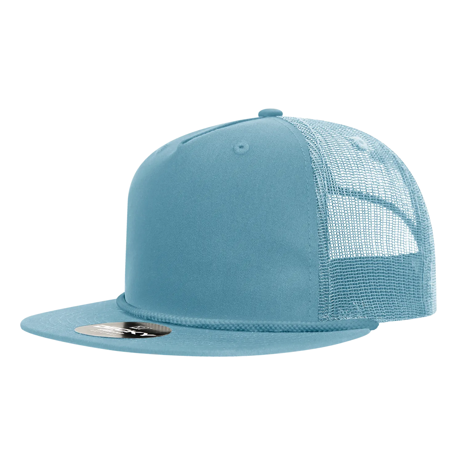 Decky 6041 5 Panel High Profile Relaxed Cotton Blend Trucker Hat w/Rope