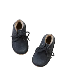 Desert Winter Boot Lace - Navy Suede