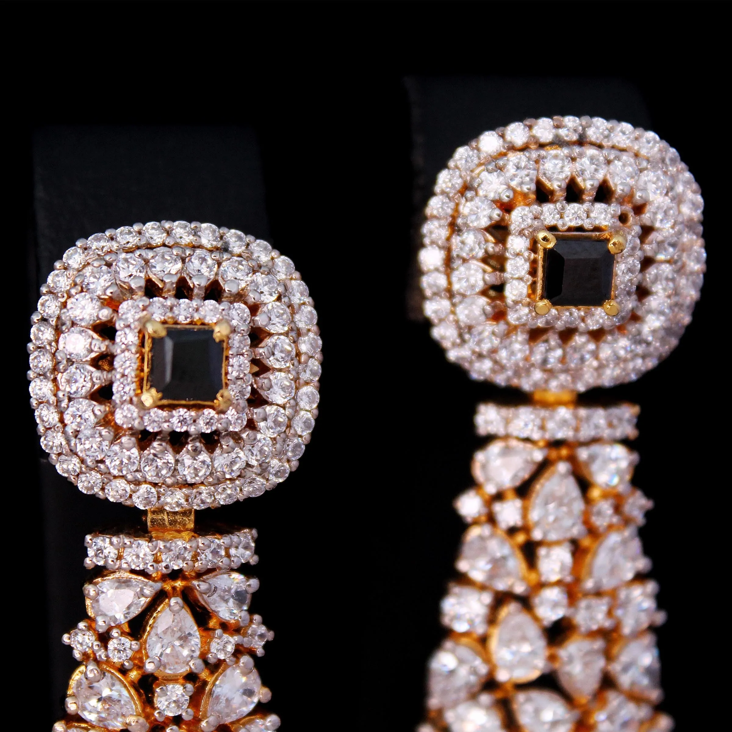 Diamond style earrings