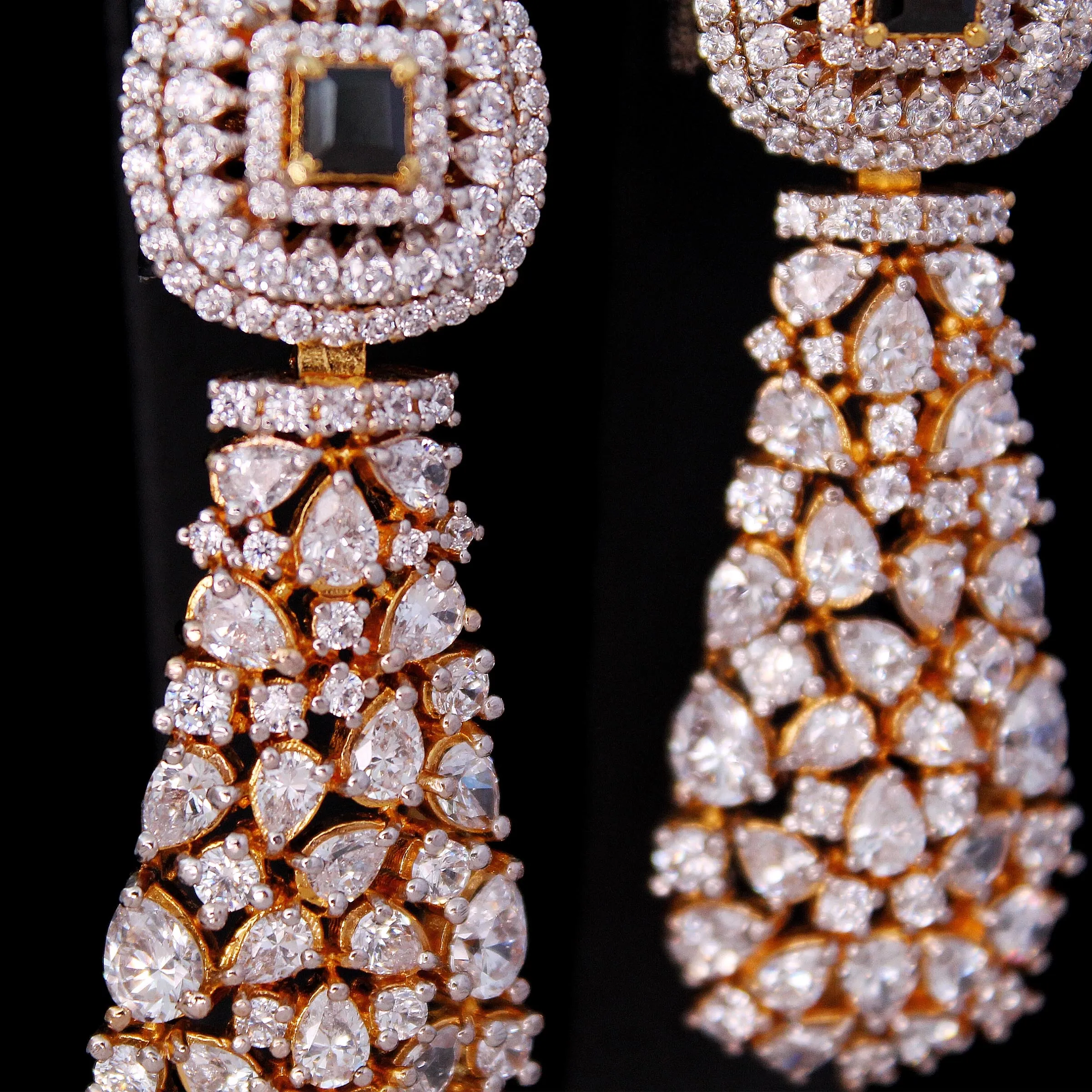 Diamond style earrings