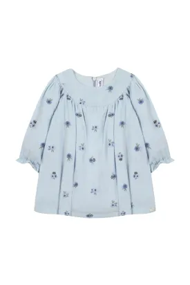 Dress - Blue Grey Floral
