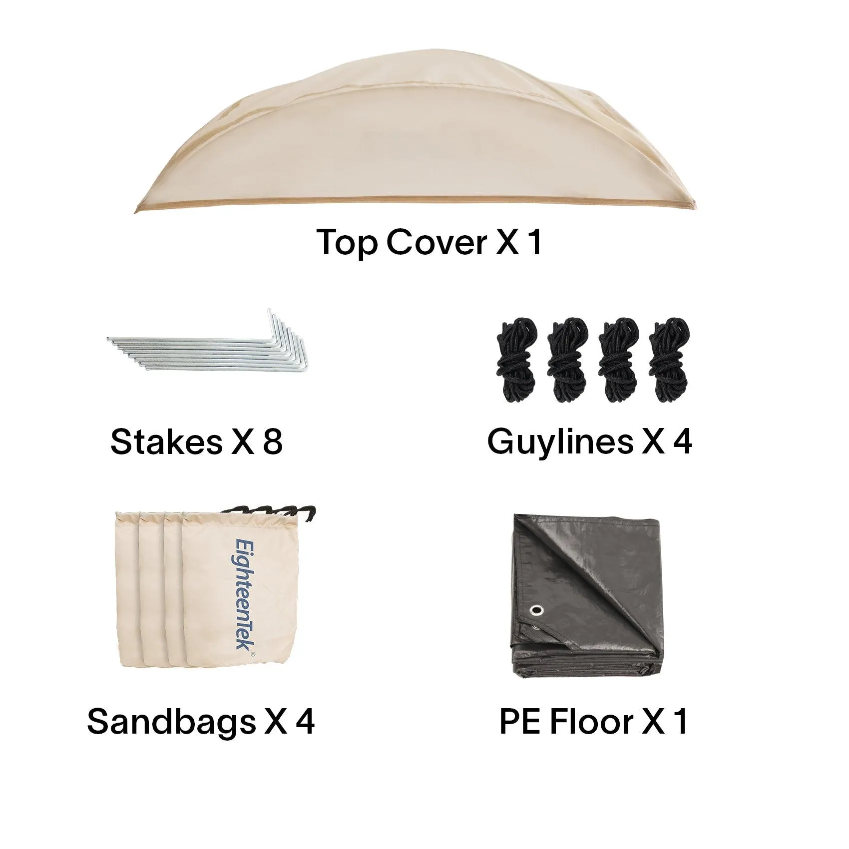 EighteenTek 1-Person Sports Tent, Portable Pop Up Shelter for Outdoor Activities