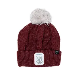 Eiselcross Cable Knit Beanie with Pom Pom