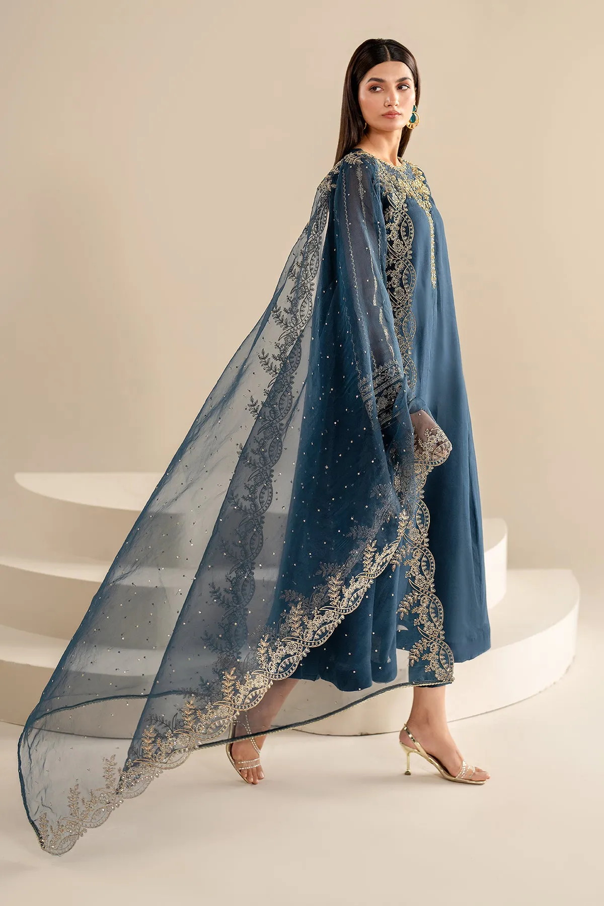 EMBROIDERED CHIFFON PR-919