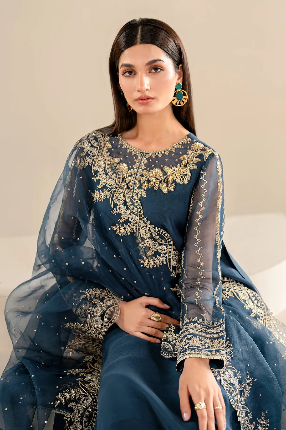 EMBROIDERED CHIFFON PR-919