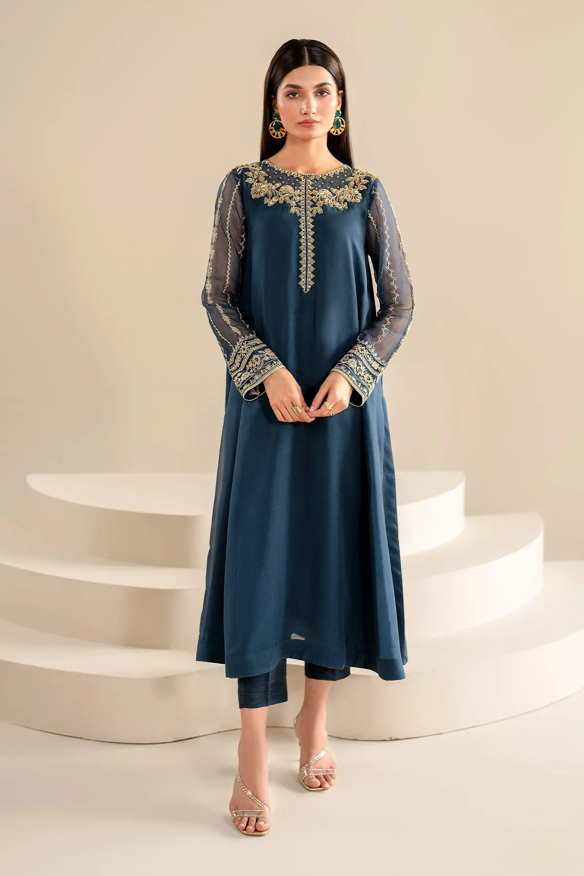 EMBROIDERED CHIFFON PR-919