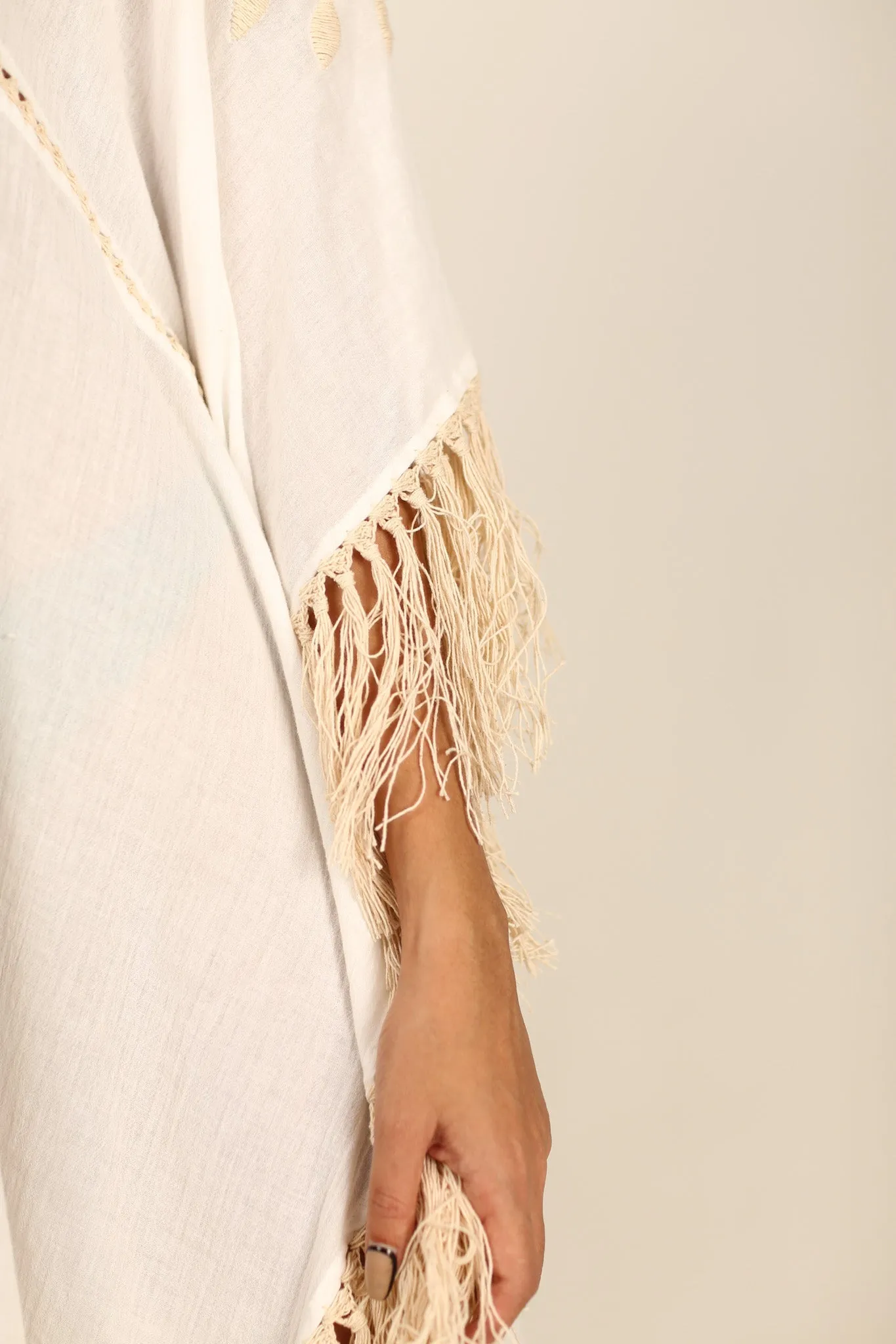 EMBROIDERED KAFTAN DRESS CASSI